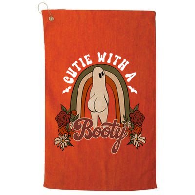 Cutie With A Booty Funny Halloween Fall Golf Towel
