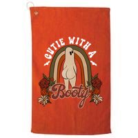Cutie With A Booty Funny Halloween Fall Golf Towel