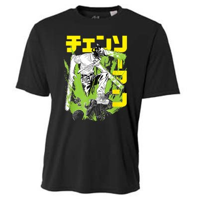 Chainsaw Warrior Anime Retro Vintage Cooling Performance Crew T-Shirt