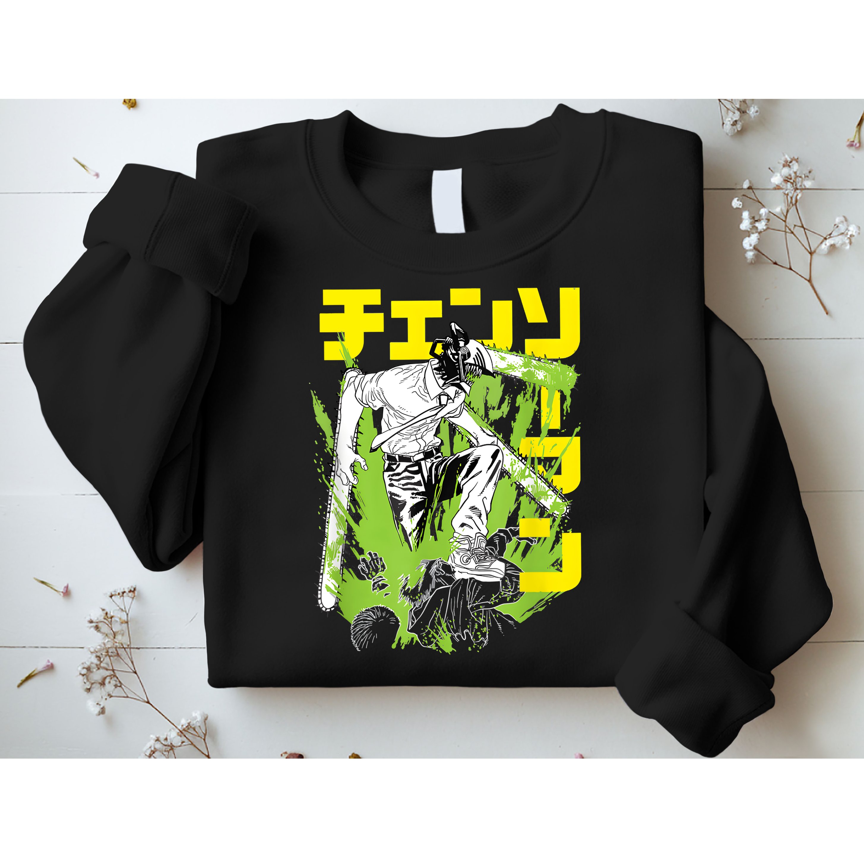Chainsaw Warrior Anime Retro Vintage Sweatshirt