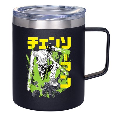 Chainsaw Warrior Anime Retro Vintage 12oz Stainless Steel Coffee Mug