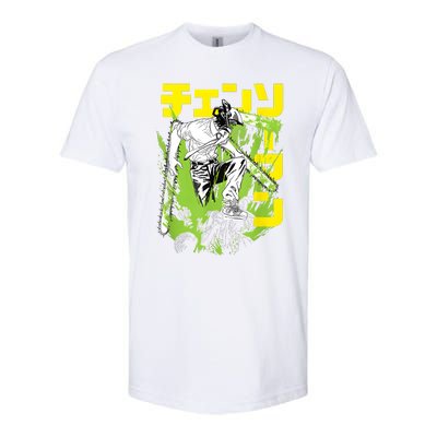 Chainsaw Warrior Anime Retro Vintage Softstyle® CVC T-Shirt