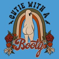 Cutie With A Booty Funny Halloween Ghost Tie Dye Hoodie