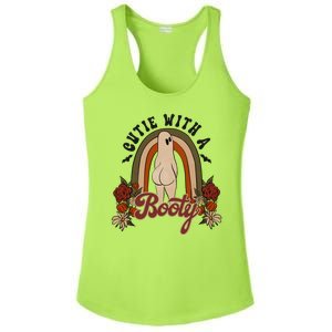 Cutie With A Booty Funny Halloween Ghost Ladies PosiCharge Competitor Racerback Tank