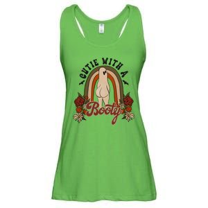 Cutie With A Booty Funny Halloween Ghost Ladies Essential Flowy Tank