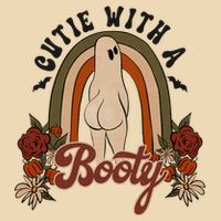 Cutie With A Booty Funny Halloween Ghost Drawstring Bag
