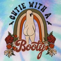 Cutie With A Booty Funny Halloween Ghost Legacy Tie Dye Trucker Hat