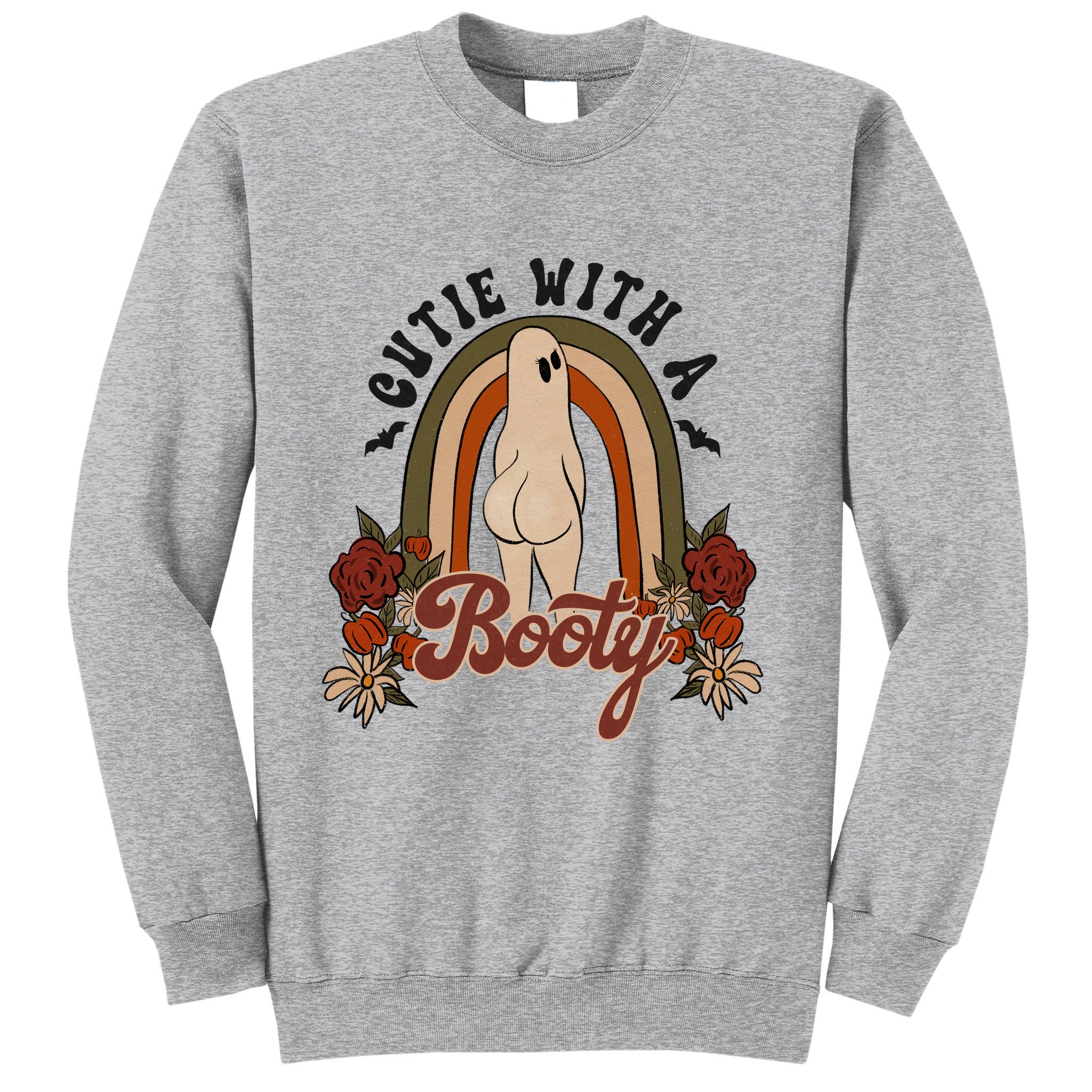 Cutie With A Booty Funny Halloween Ghost Sweatshirt