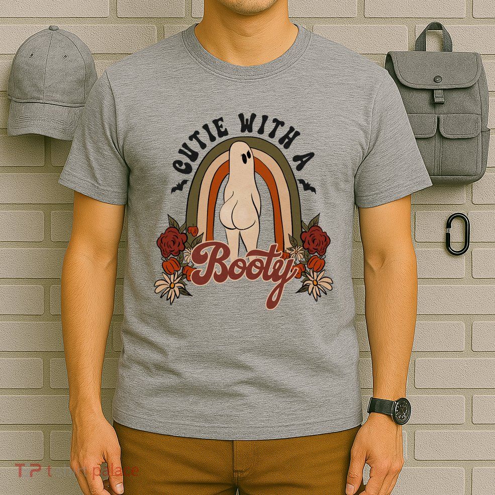 Cutie With A Booty Funny Halloween Ghost T-Shirt