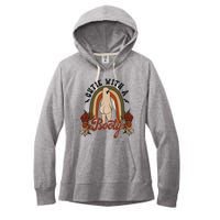 Cutie With A Booty Funny Halloween Ghost Women's Fleece Hoodie