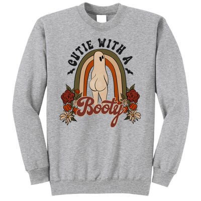 Cutie With A Booty Funny Halloween Ghost Tall Sweatshirt