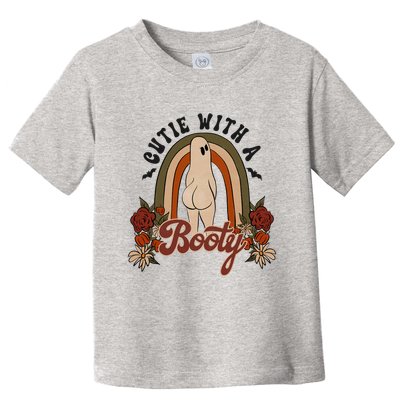 Cutie With A Booty Funny Halloween Ghost Toddler T-Shirt
