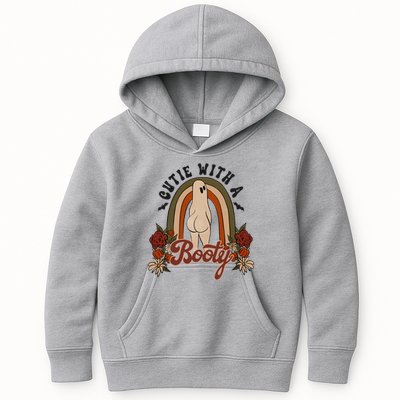 Cutie With A Booty Funny Halloween Ghost Kids Hoodie