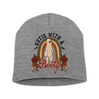 Cutie With A Booty Funny Halloween Ghost Short Acrylic Beanie