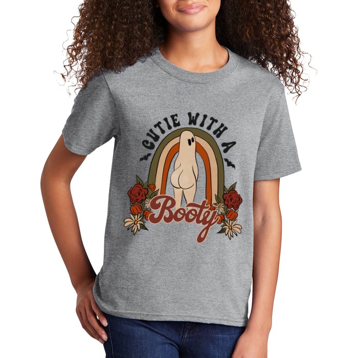 Cutie With A Booty Funny Halloween Ghost Kids T-Shirt