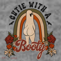 Cutie With A Booty Funny Halloween Ghost Kids T-Shirt
