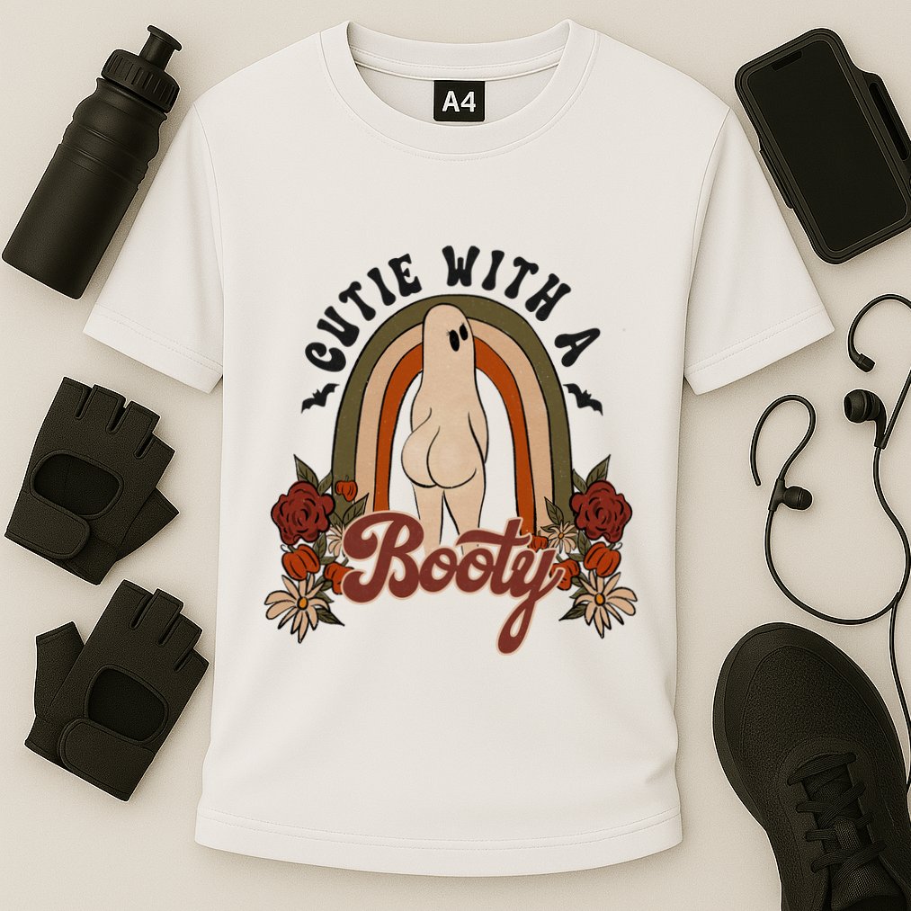 Cutie With A Booty Funny Halloween Ghost Performance Shirt