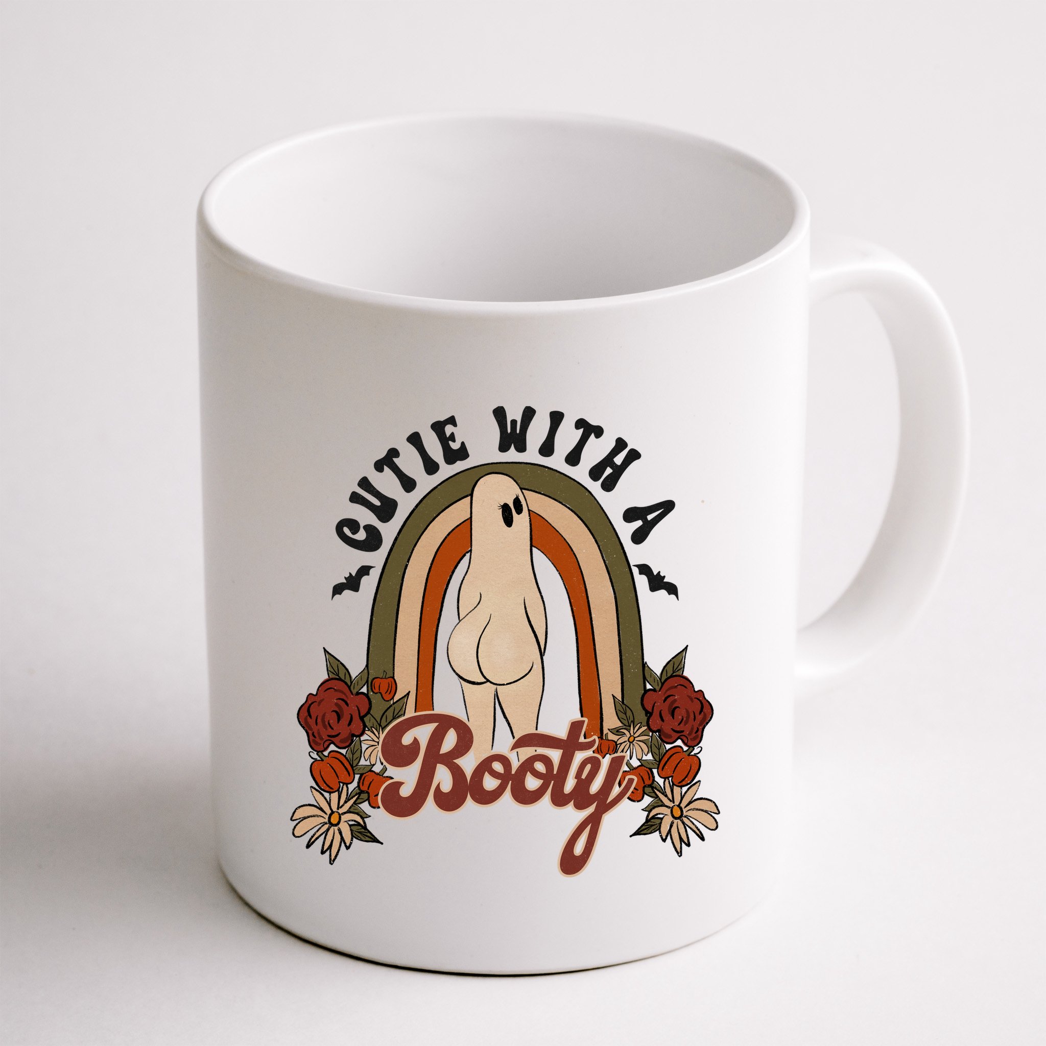 Cutie With A Booty Funny Halloween Ghost Mug