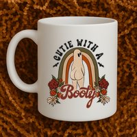 Cutie With A Booty Funny Halloween Ghost Mug