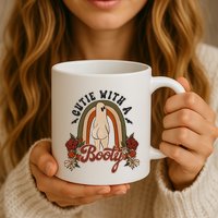 Cutie With A Booty Funny Halloween Ghost Mug
