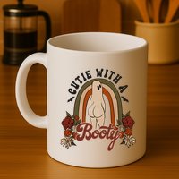 Cutie With A Booty Funny Halloween Ghost Mug