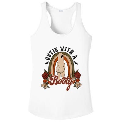 Cutie With A Booty Funny Halloween Ghost Ladies PosiCharge Competitor Racerback Tank