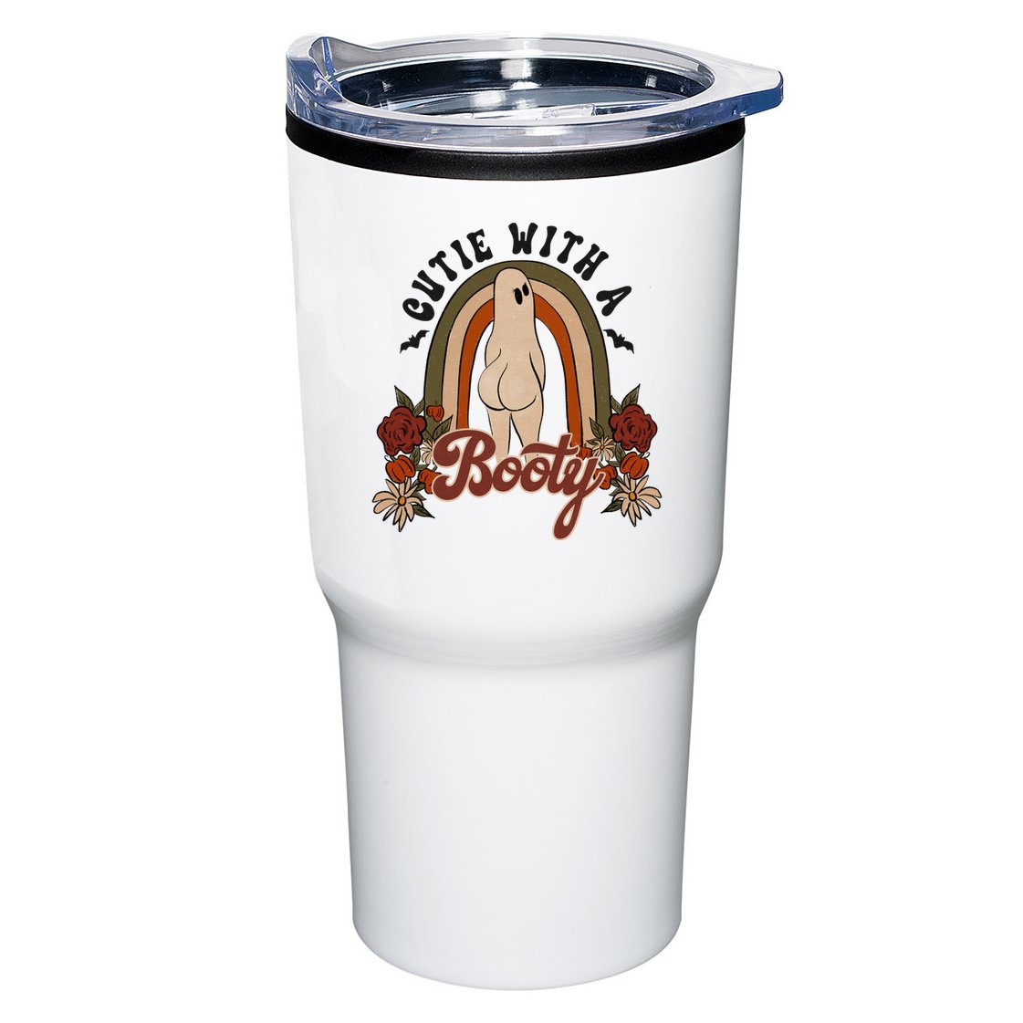 Cutie With A Booty Funny Halloween Ghost Tumbler