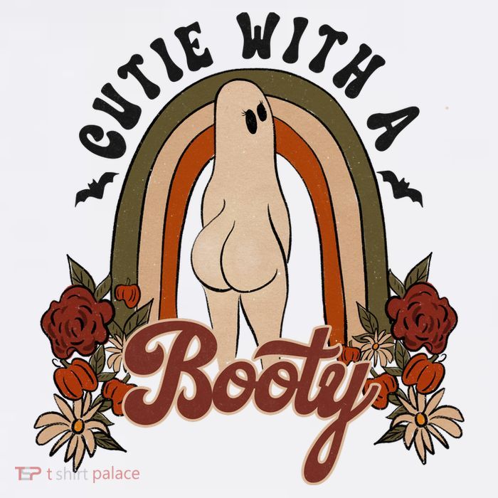 Cutie With A Booty Funny Halloween Ghost Youth Performance Sprint T-Shirt