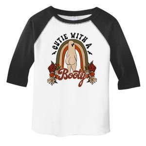 Cutie With A Booty Funny Halloween Ghost Toddler Fine Jersey T-Shirt