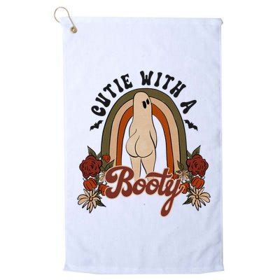 Cutie With A Booty Funny Halloween Ghost Golf Towel