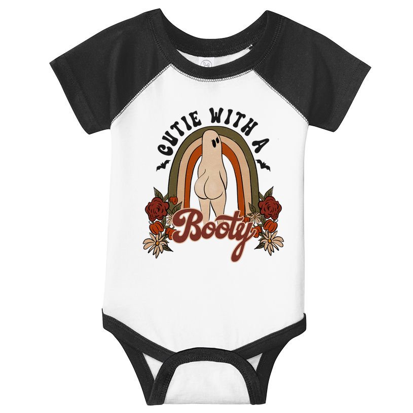 Cutie With A Booty Funny Halloween Ghost Infant Baby Jersey Bodysuit