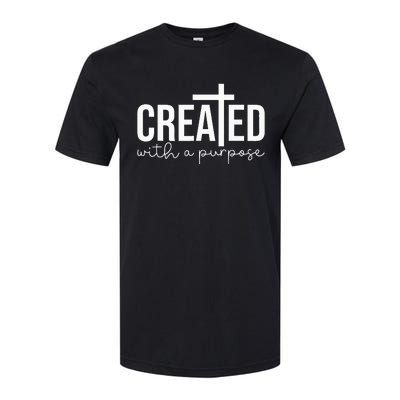 Created With A Purpose Christian Teacher Softstyle CVC T-Shirt