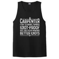 Carpenter Woodworking Art For Wo Carpentry Woodworker PosiCharge Competitor Tank