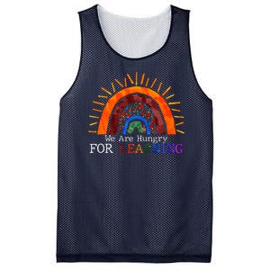 Cute We Are Hungry For Learning Back To School Mesh Reversible Basketball Jersey Tank