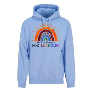 Cute We Are Hungry For Learning Back To School Unisex Surf Hoodie