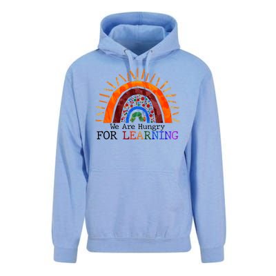 Cute We Are Hungry For Learning Back To School Unisex Surf Hoodie