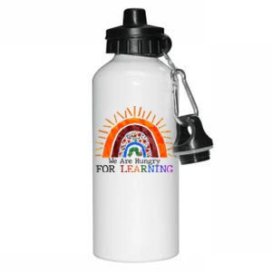 Cute We Are Hungry For Learning Back To School Aluminum Water Bottle 