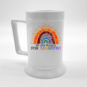 Cute We Are Hungry For Learning Back To School Beer Stein