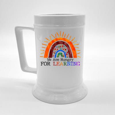 Cute We Are Hungry For Learning Back To School Beer Stein