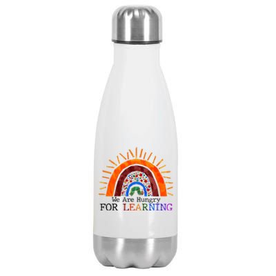 Cute We Are Hungry For Learning Back To School Stainless Steel Insulated Water Bottle