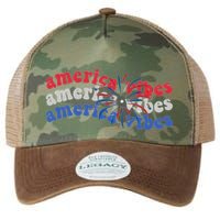 Cool Wavy America Vibes Fireworks Legacy Tie Dye Trucker Hat