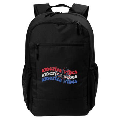 Cool Wavy America Vibes Fireworks Backpack