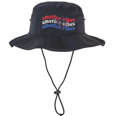 Cool Wavy America Vibes Fireworks Bucket Hat