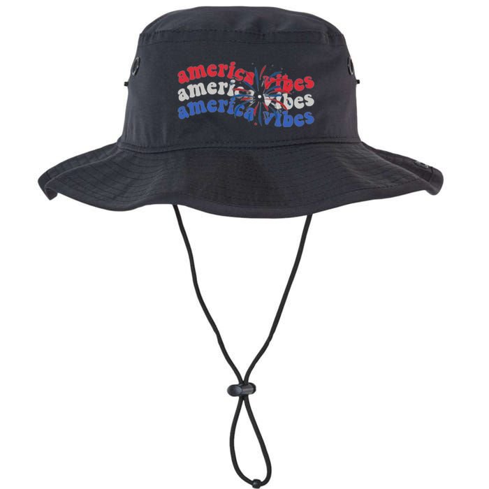 Cool Wavy America Vibes Fireworks Bucket Hat