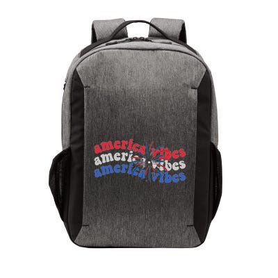 Cool Wavy America Vibes Fireworks Vector Backpack