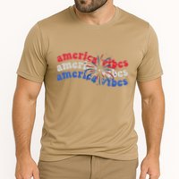 Cool Wavy America Vibes Fireworks Performance Shirt