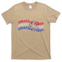 Cool Wavy America Vibes Fireworks T-Shirt