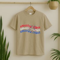 Cool Wavy America Vibes Fireworks T-Shirt