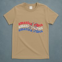 Cool Wavy America Vibes Fireworks T-Shirt