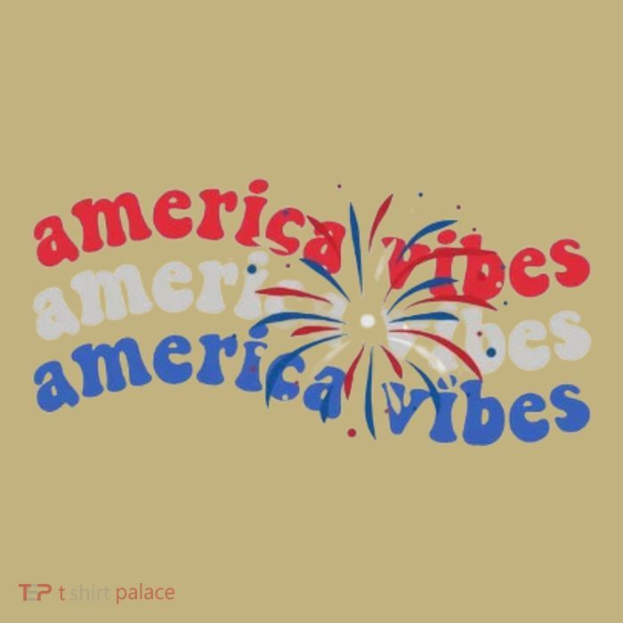 Cool Wavy America Vibes Fireworks Magnet
